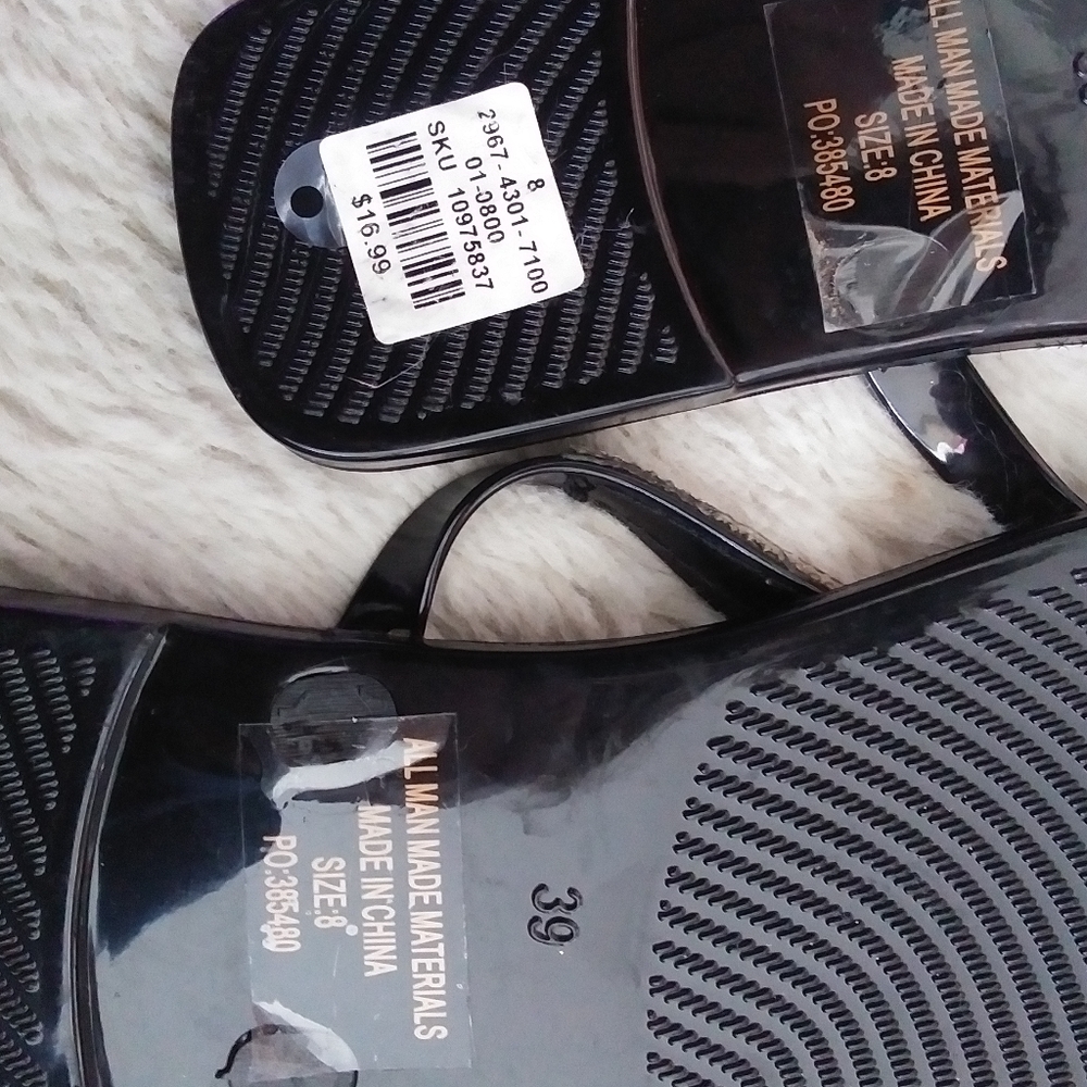 Patent Leather Rhinestone Sandals - Picture 3 of 3